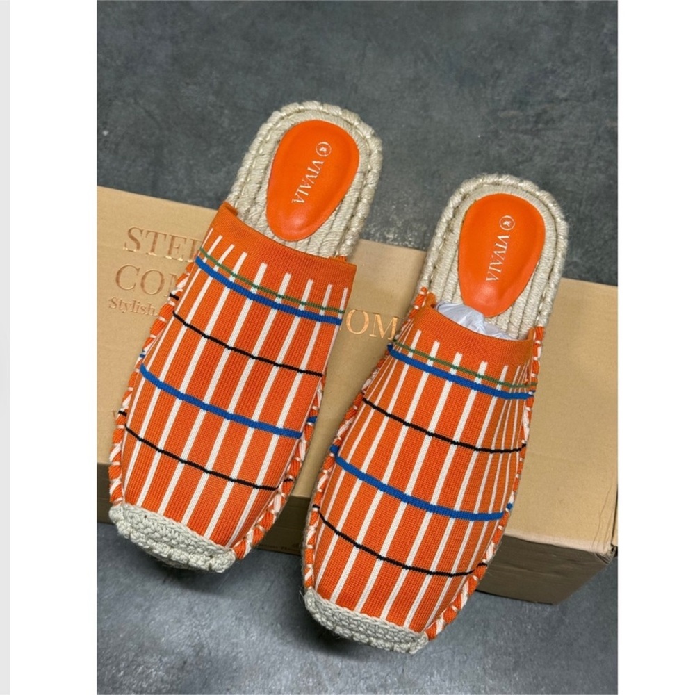 VIVAIA Round-Toe Espadrille Mules size EU/39 US/8 - Picture 2 of 11